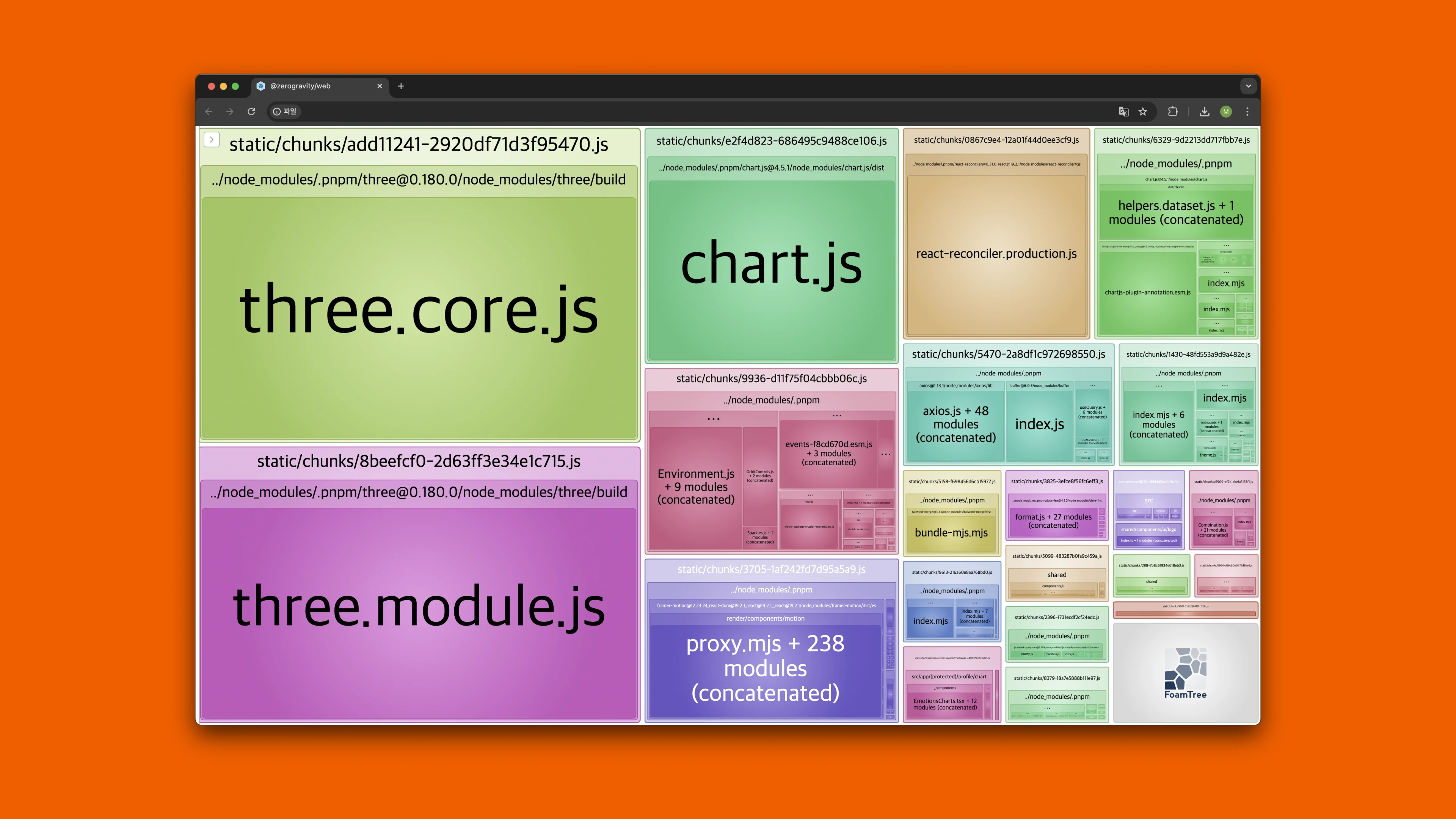 Bundle analyzer before optimization